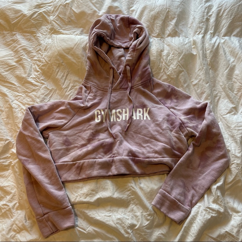 Gymshark cropped sweatshirt bleach dyed